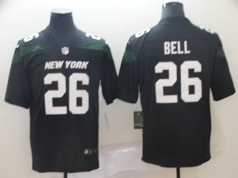 Men's New York Jets Le'Veon Bell Black Game Jersey football jersey product view 1