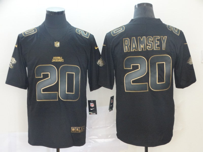 Men's Jacksonville Jaguars #20 Jalen Ramsey Black Game Jersey1 football jersey product view 1