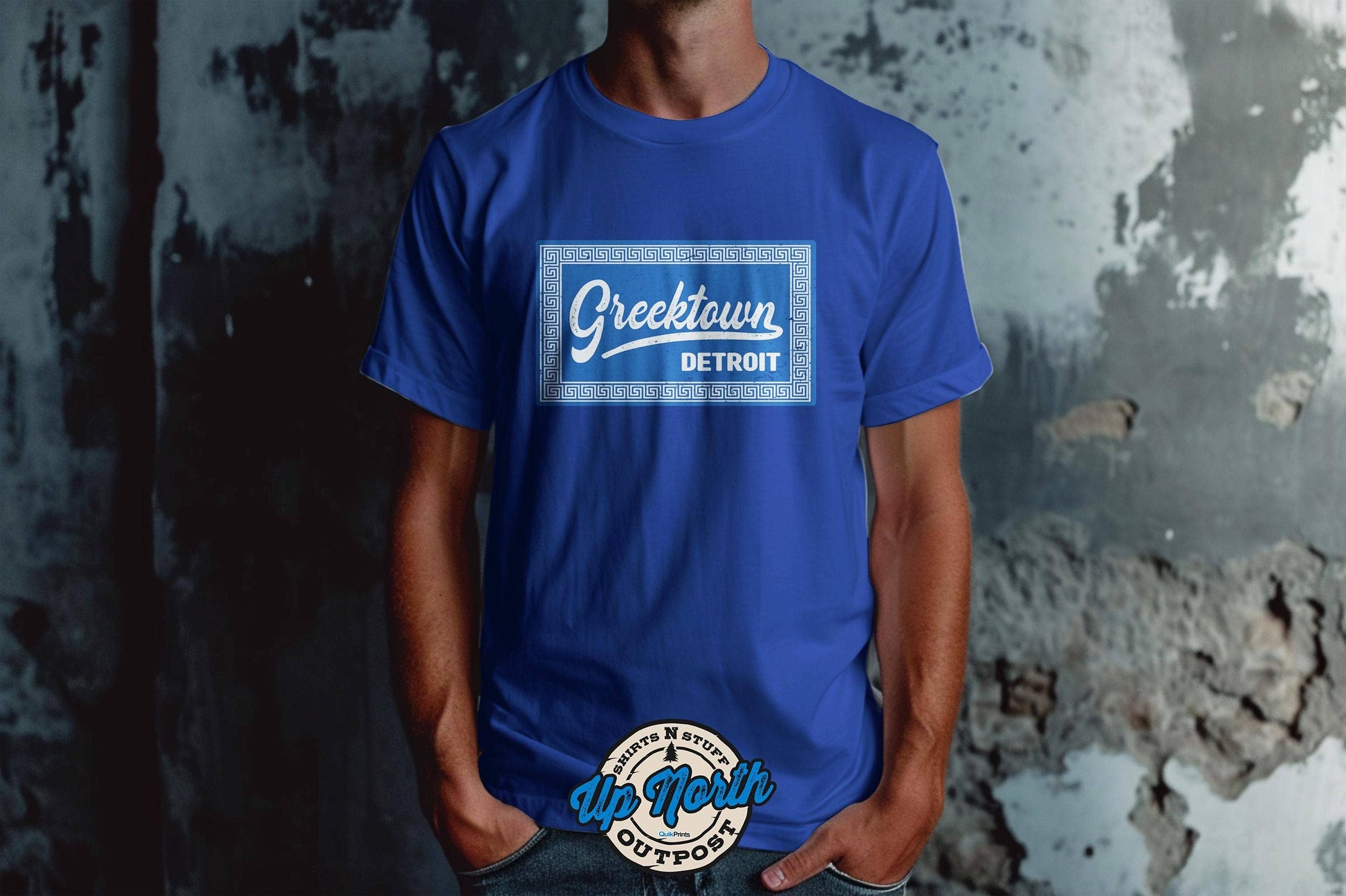 Greektown Detroit Vintage Custom T-Shirts Unisex T-shirt, Sweatshirt, Hoodie, Long Sleeve Tee - T-Shirt, Sweatshirt, Hoodie