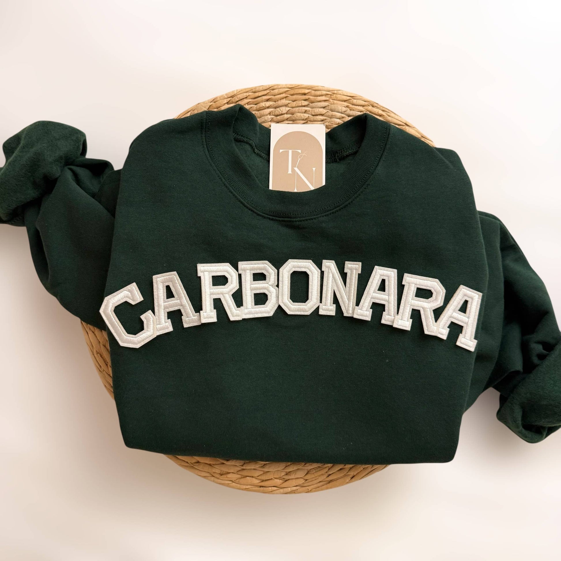 Carbonara Sweatshirt, Pasta Sweaters Unisex T-shirt, Sweatshirt, Hoodie, Long Sleeve Tee - T-Shirt, Sweatshirt, Hoodie