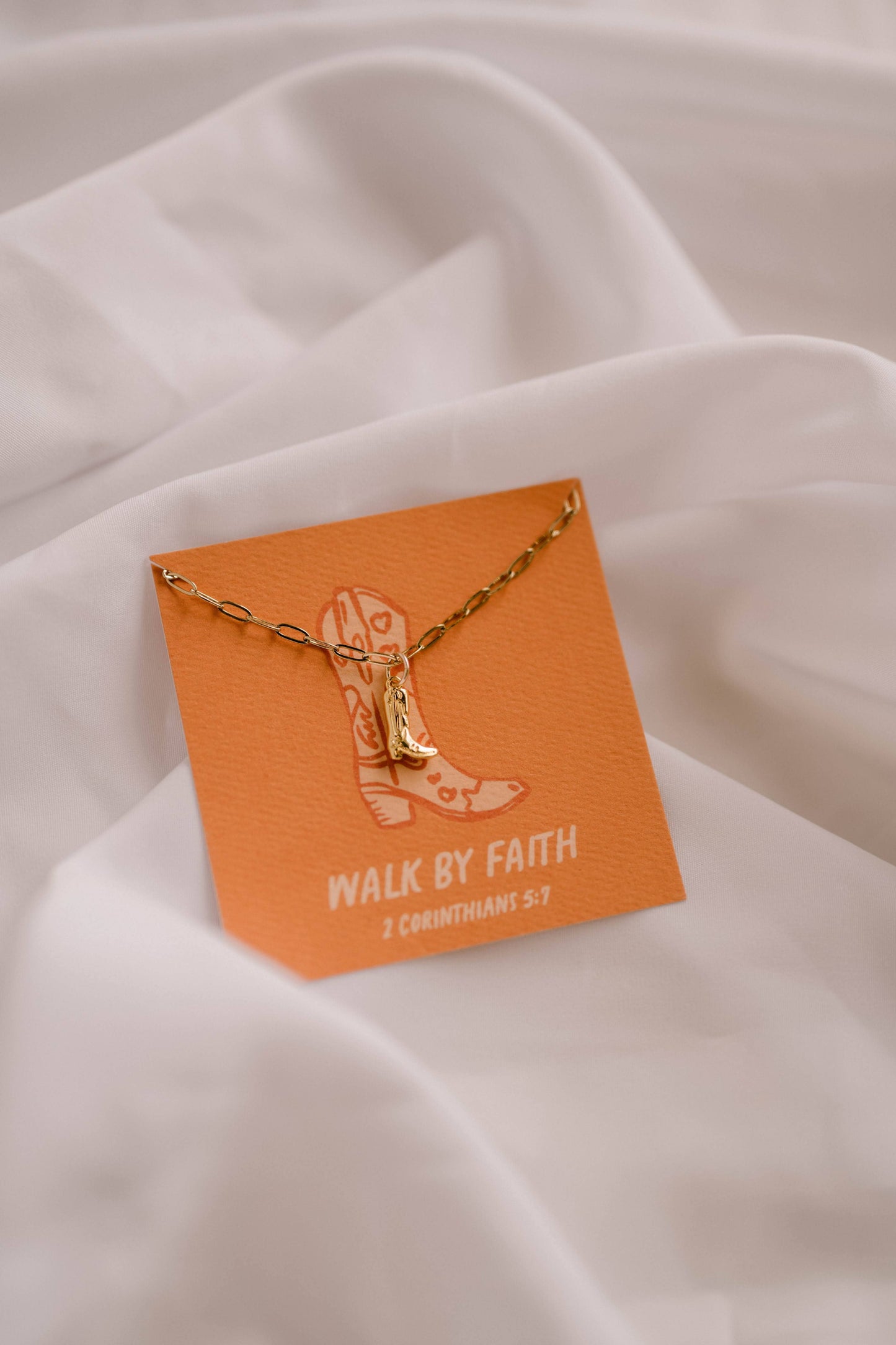 Walk By Faith Charm Necklace I Christian Jewelry Unisex T-shirt, Sweatshirt, Hoodie, Long Sleeve Tee - T-Shirt, Sweatshirt, Hoodie