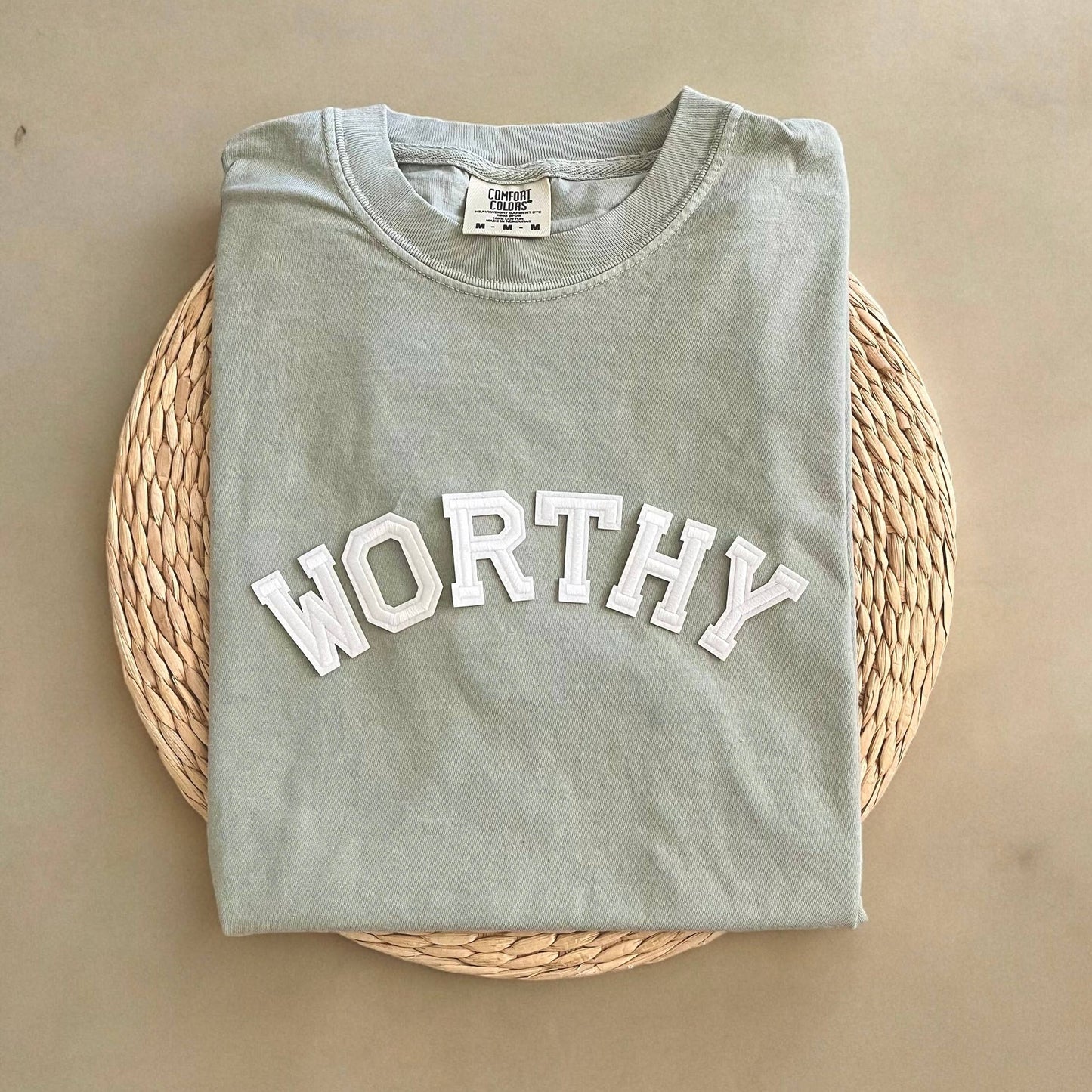 Comfort Colors Worthy Shirt, Mental Health Shirt Unisex T-shirt, Sweatshirt, Hoodie, Long Sleeve Tee - T-Shirt, Sweatshirt, Hoodie