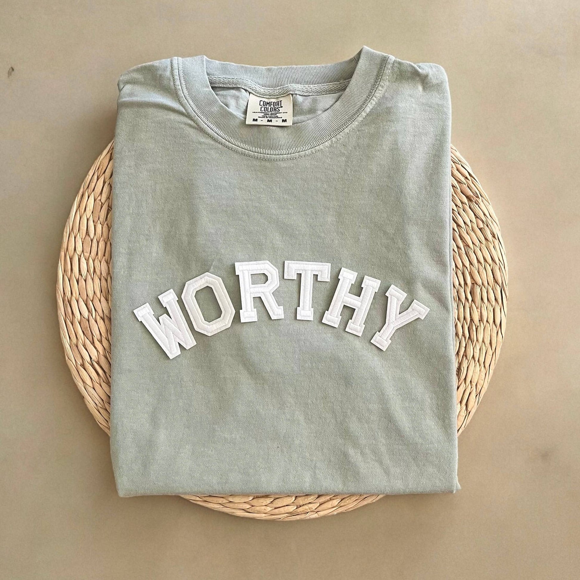 Comfort Colors Worthy Shirt, Mental Health Shirt Unisex T-shirt, Sweatshirt, Hoodie, Long Sleeve Tee - T-Shirt, Sweatshirt, Hoodie
