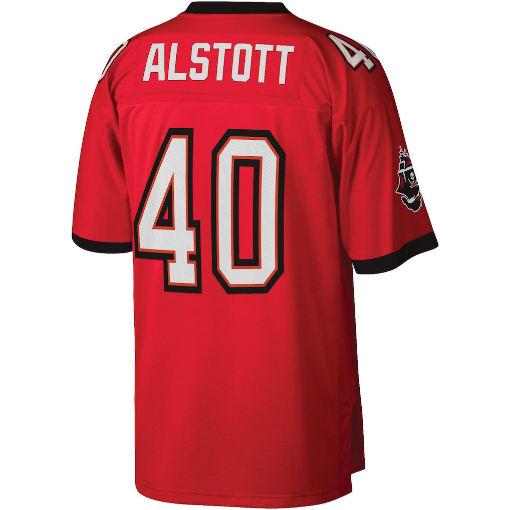 TB.Buccaneers #40 Mike Alstott Red Legacy Replica Jersey football jersey product view 1