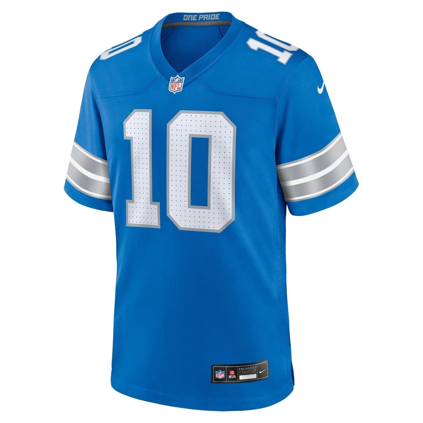 Tre'Quan Smith Detroit Lions Game Jersey - Blue football jersey product view 2