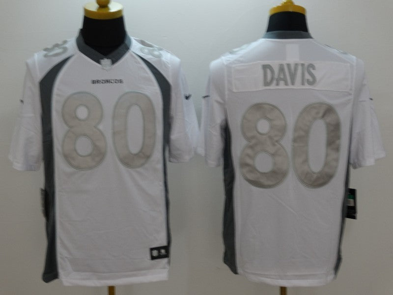 Men's Denver Broncos Julius Thomas #80 White Game Jersey1 football jersey product view 1