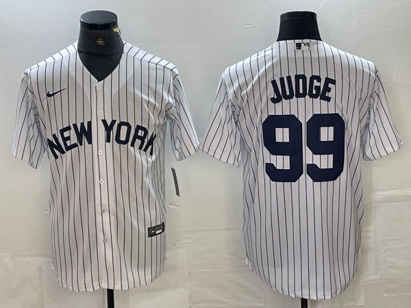 Men's New York Yankees Aaron Judge #99 White Limited Jersey baseball jersey product view 1