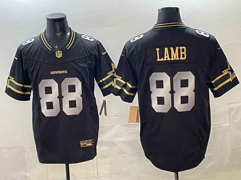 Men's Dallas Cowboys CeeDee Lamb Black Player Team Jersey football jersey product view 1