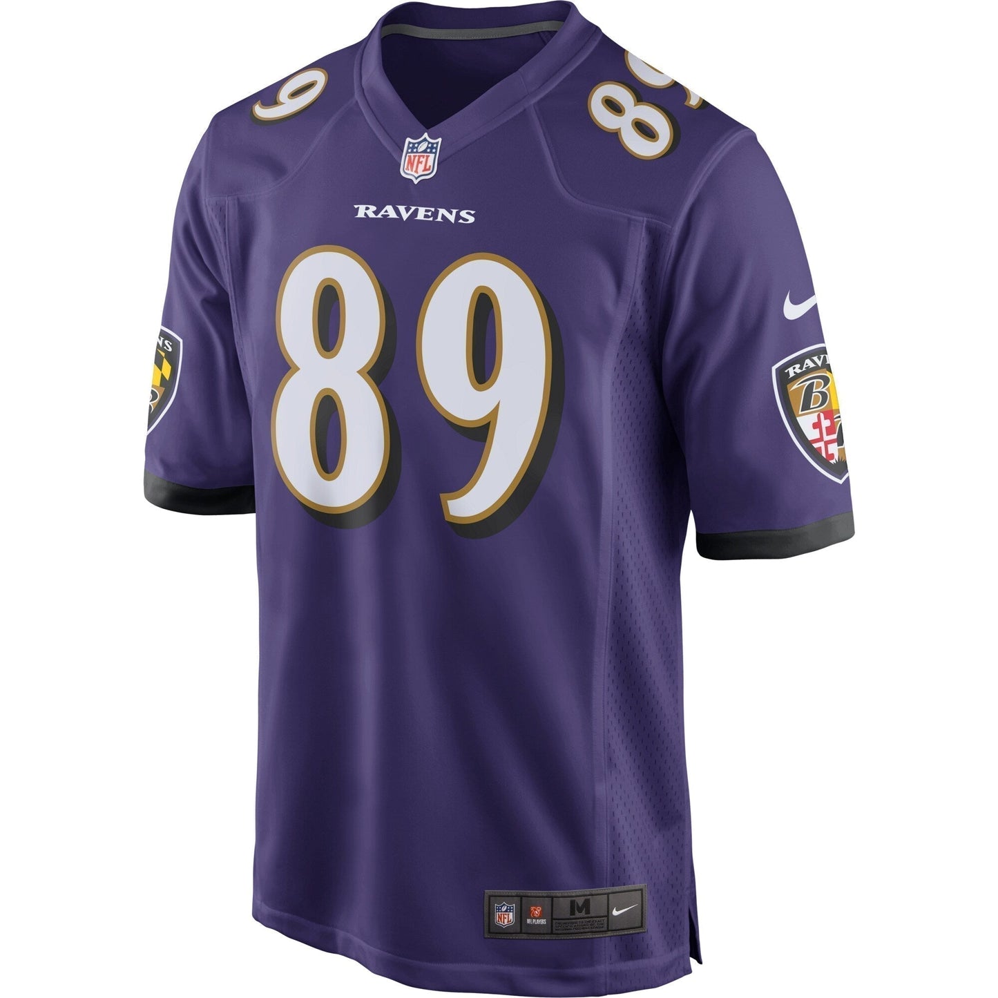 Mark Andrews Baltimore Ravens Game Jersey - Purple football jersey product view 2