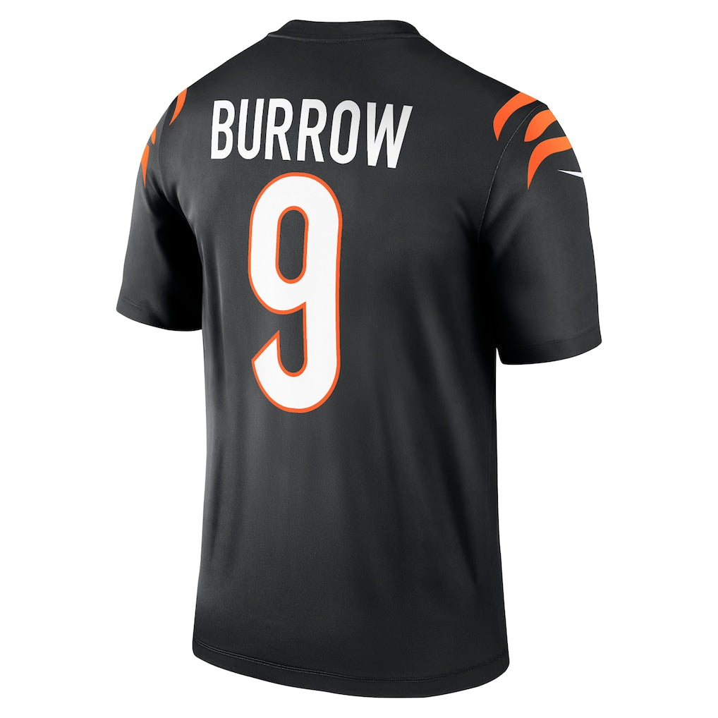 C.Bengals #9 Joe Burrow Black Legend Player Performance Top Jersey football jersey product view 1