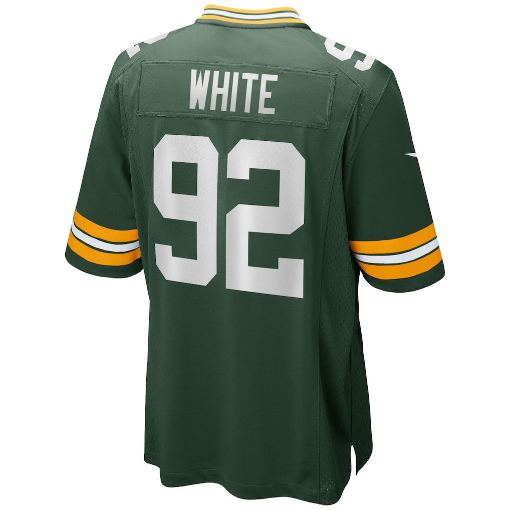 GB. Packers #92 Reggie White Green Game Jersey football jersey product view 1
