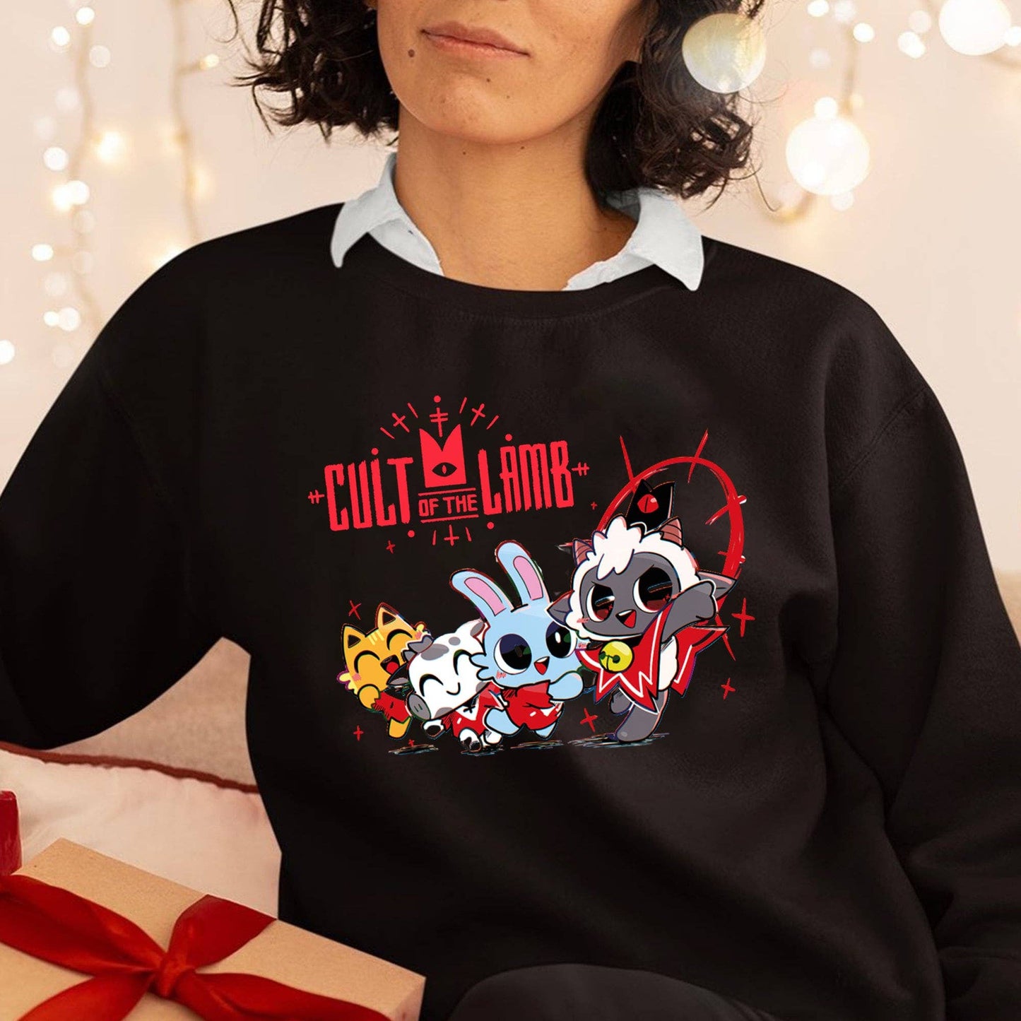 Cult of the Lamb Tees - Game-Inspired Styles For True Fans! Unisex T-shirt, Sweatshirt, Hoodie, Long Sleeve Tee - T-Shirt, Sweatshirt, Hoodie
