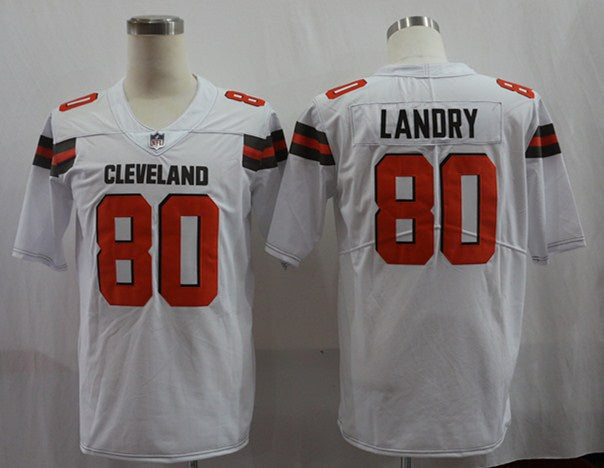 Men's Cleveland Browns Jarvis Landry White Game Player Jersey football jersey product view 1