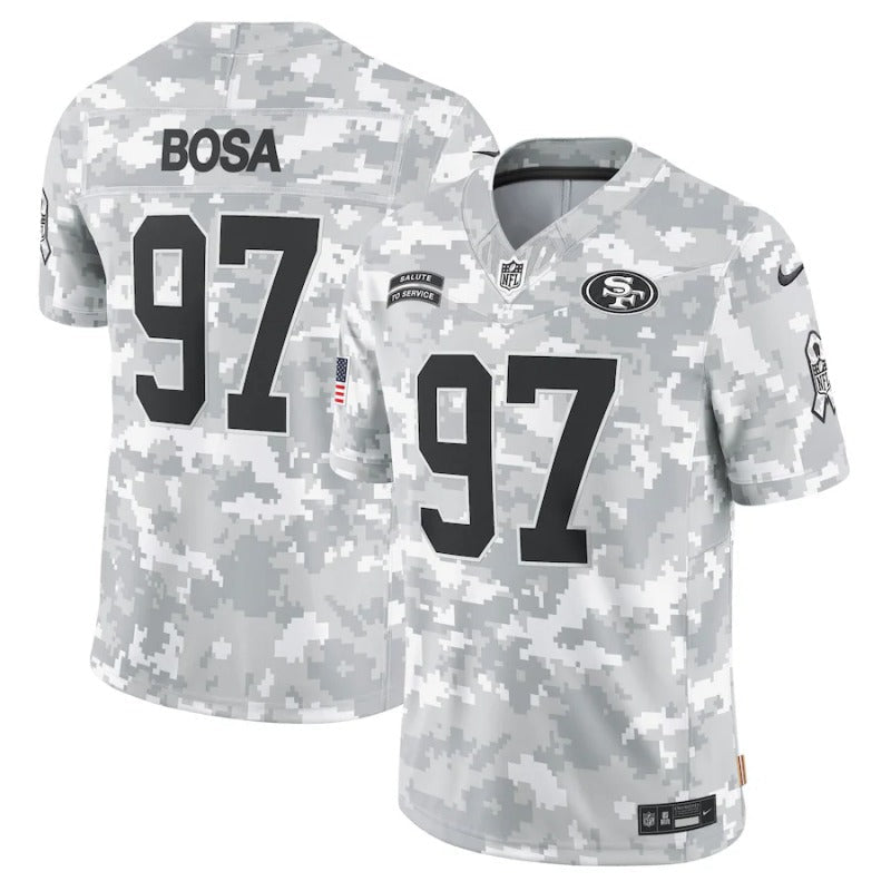 Nick Bosa San Francisco 49ers Salute To Service 2024 Jersey football jersey product view 1
