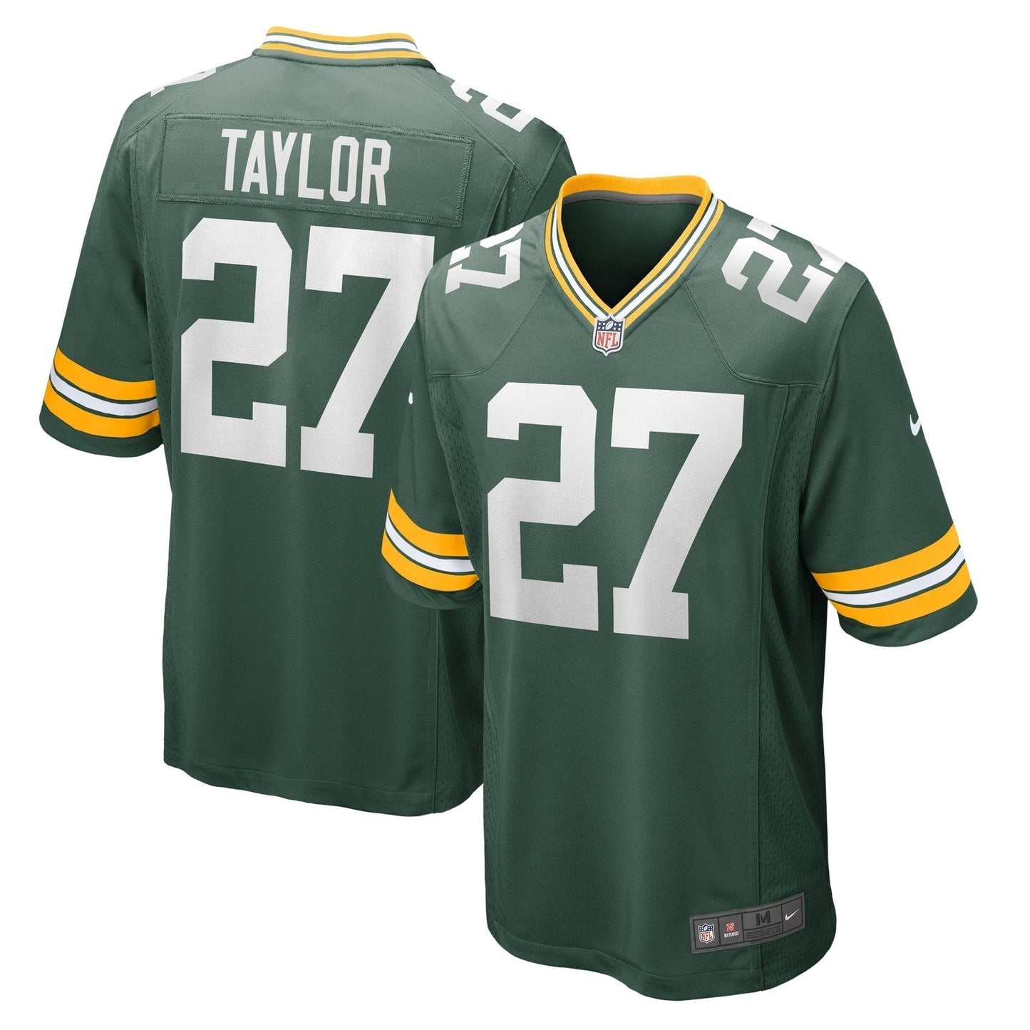 Patrick Taylor Green Bay Packers Game Jersey - Green football jersey product view 1