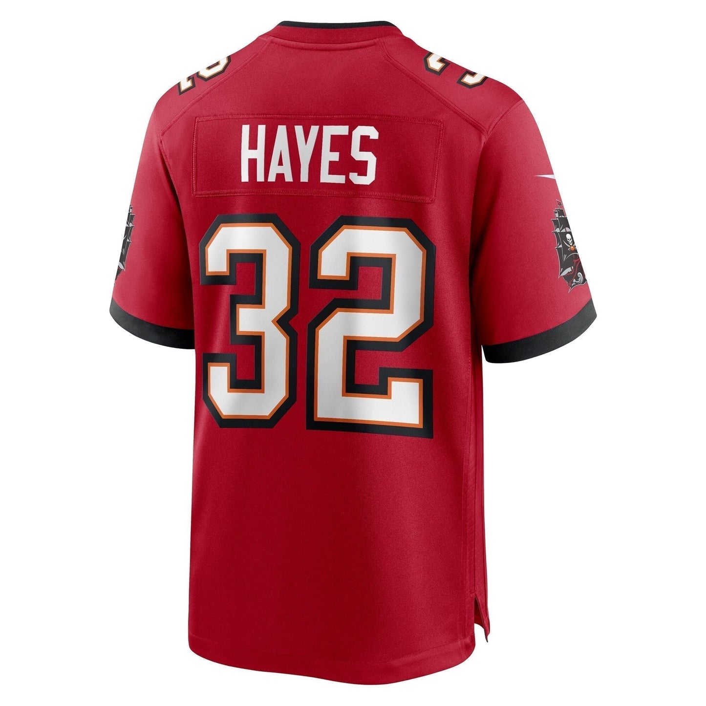 Josh Hayes Tampa Bay Buccaneers Game Jersey - Red football jersey product view 3