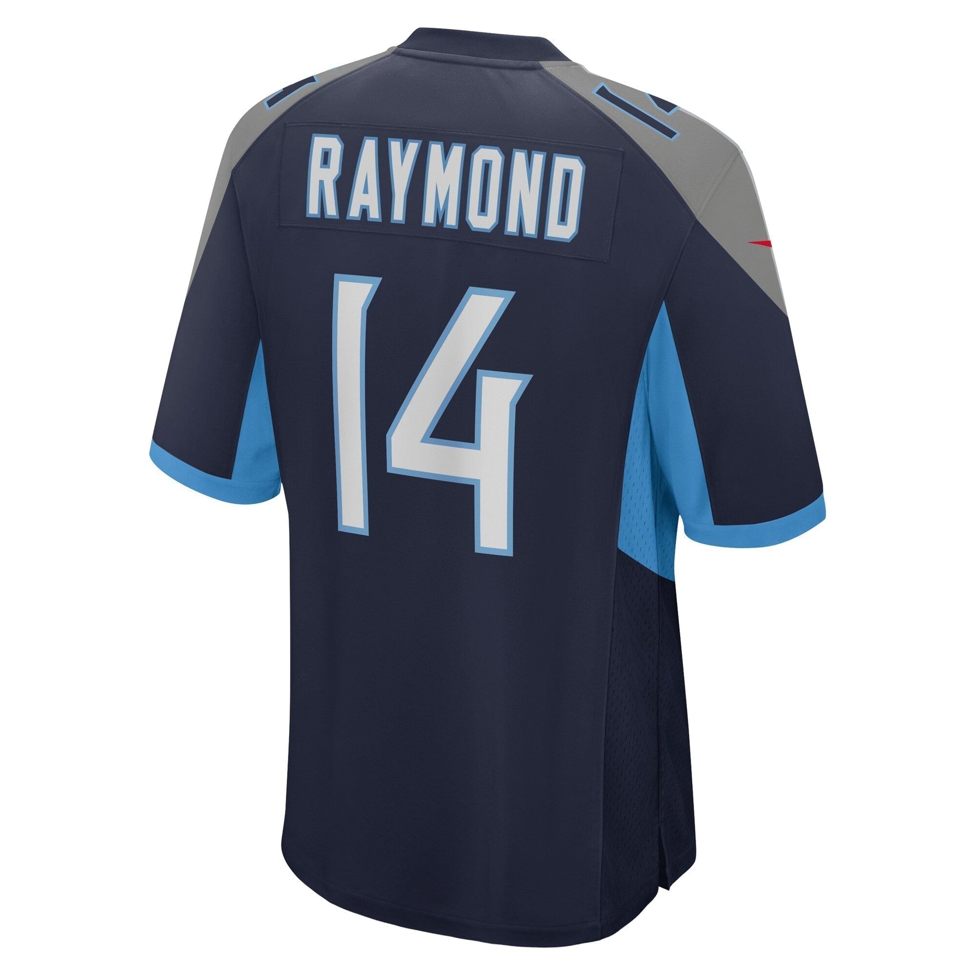 Kalif Raymond Tennessee Titans Game Jersey - Navy football jersey product view 3