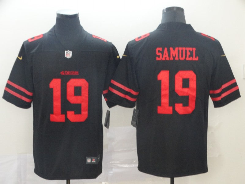Men's San Francisco 49ers Deebo Samuel #19 Black Game Jersey1 football jersey product view 1