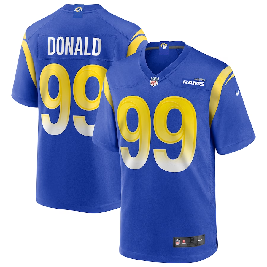 Aaron Donald Los Angeles Rams Jersey football jersey product view 1