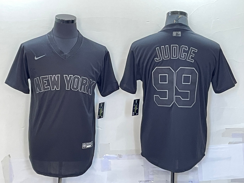 Men's New York Yankees Aaron Judge Black Alternate Game Jersey baseball jersey product view 1