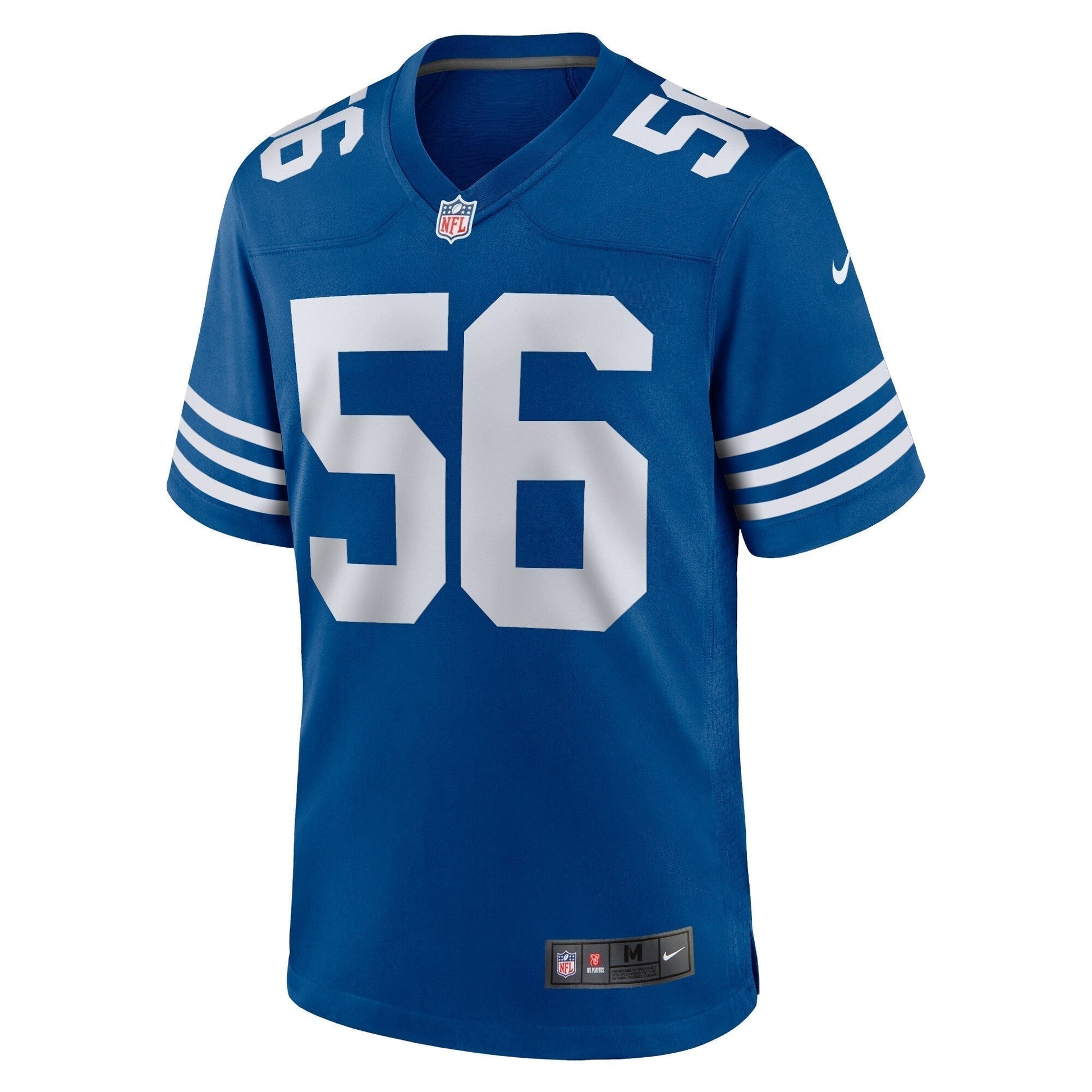 Men's Quenton Nelson Royal Indianapolis Colts Alternate Game Jersey football jersey product view 2