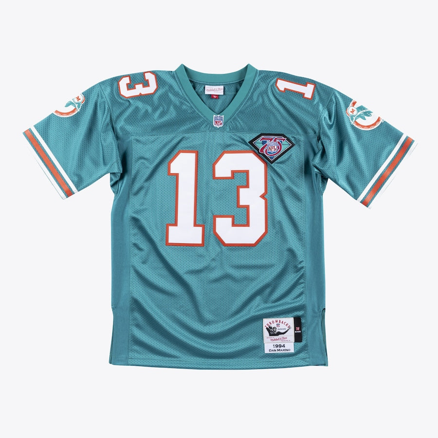 Men's Dan Marino Aqua Miami Dolphins 1994 Jersey football jersey product view 1