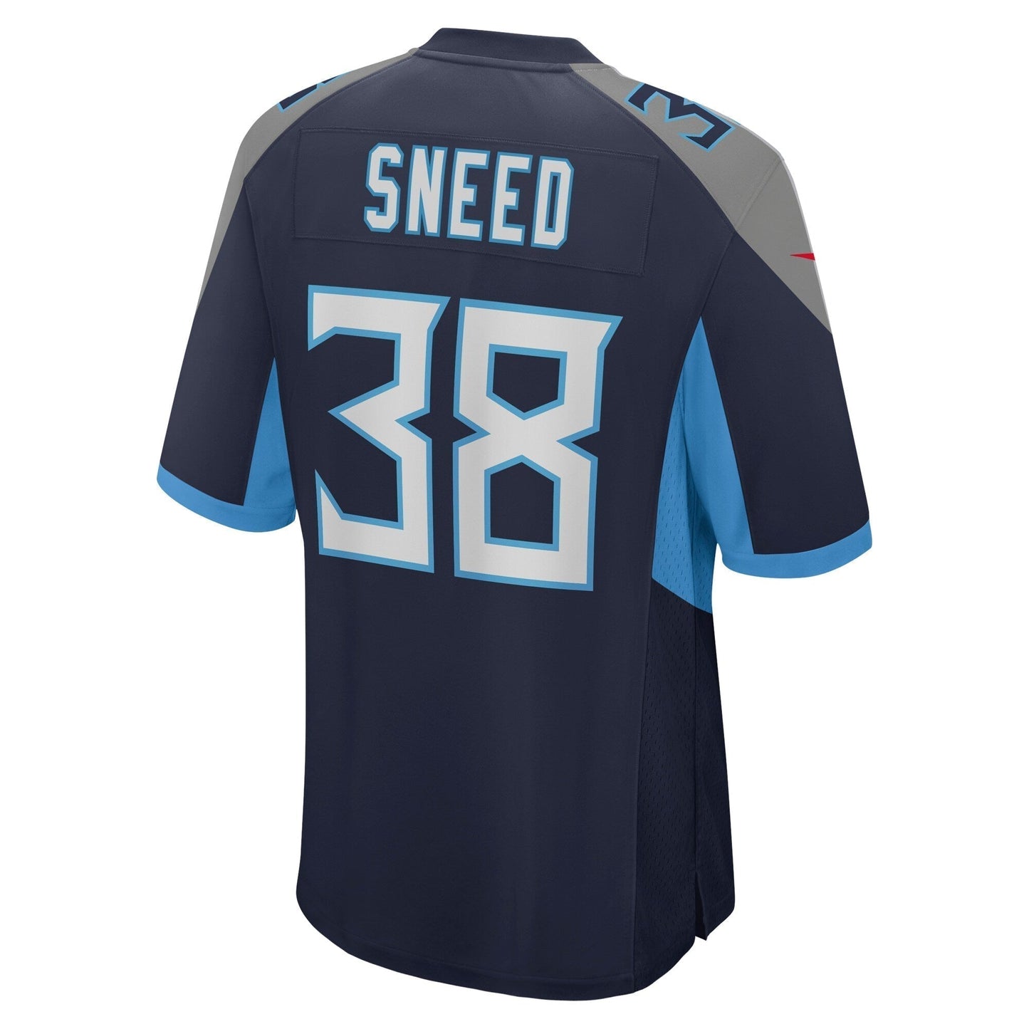 L'Jarius Sneed Tennessee Titans Team Game Jersey - Navy football jersey product view 3
