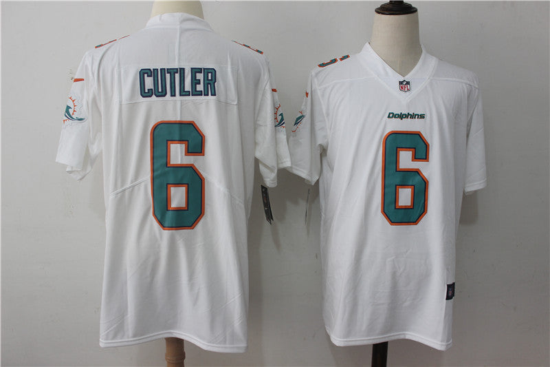 Men's Miami Dolphins Jay Cutler White Game Jersey football jersey product view 1