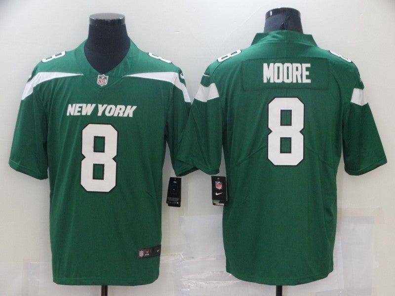 Men's New York Jets Elijah Moore Gotham Green Game Jersey football jersey product view 1