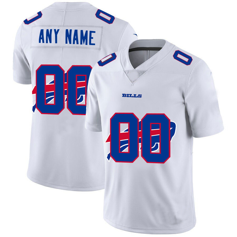Custom1 Buffalo Bills White Team Big Logo Vapor Untouchable Limited Jersey1 Stitched Jersey1 Football Jerseys football jersey product view 1
