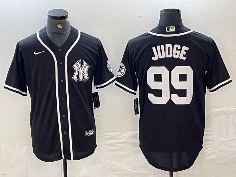 Men's New York Yankees Aaron Judge Black Limited Jersey baseball jersey product view 1