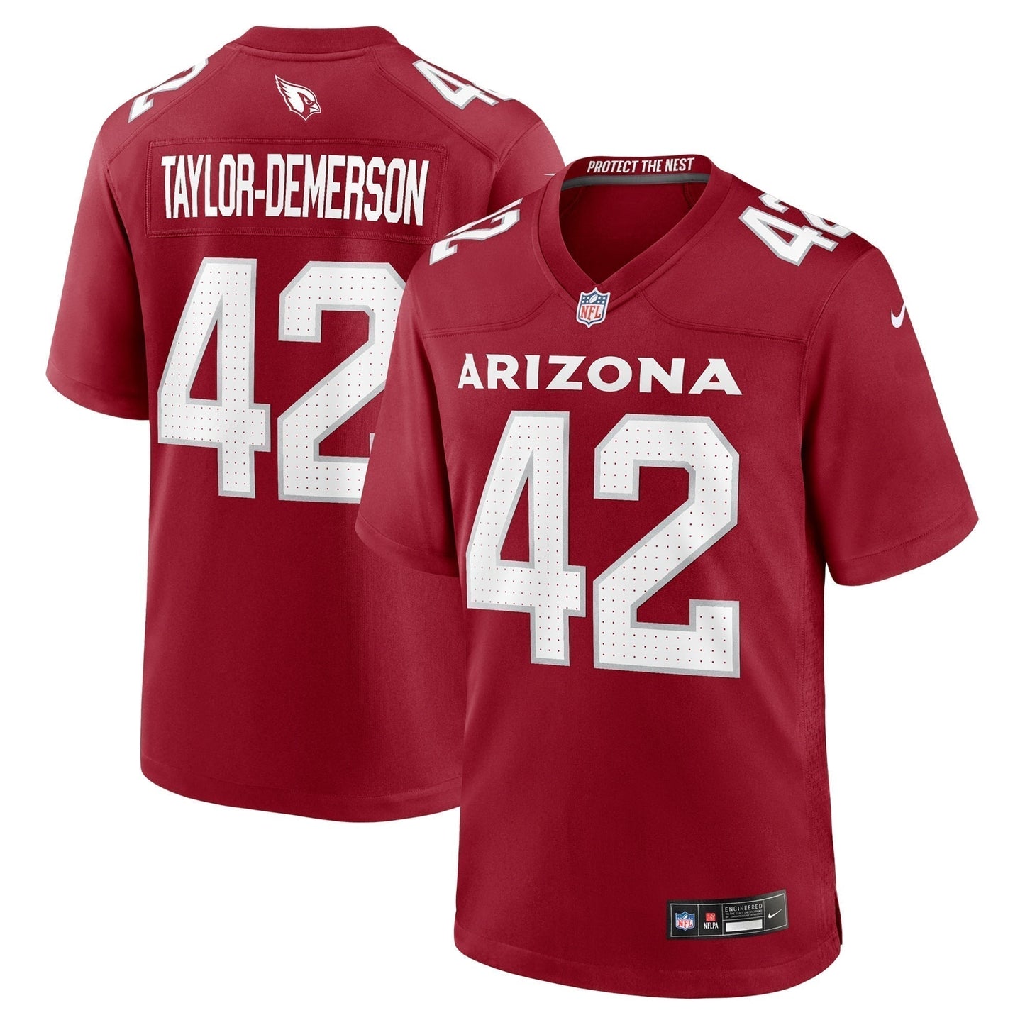 Dadrion Taylor-Demerson Arizona Cardinals Team Game Jersey - Cardinal football jersey product view 1
