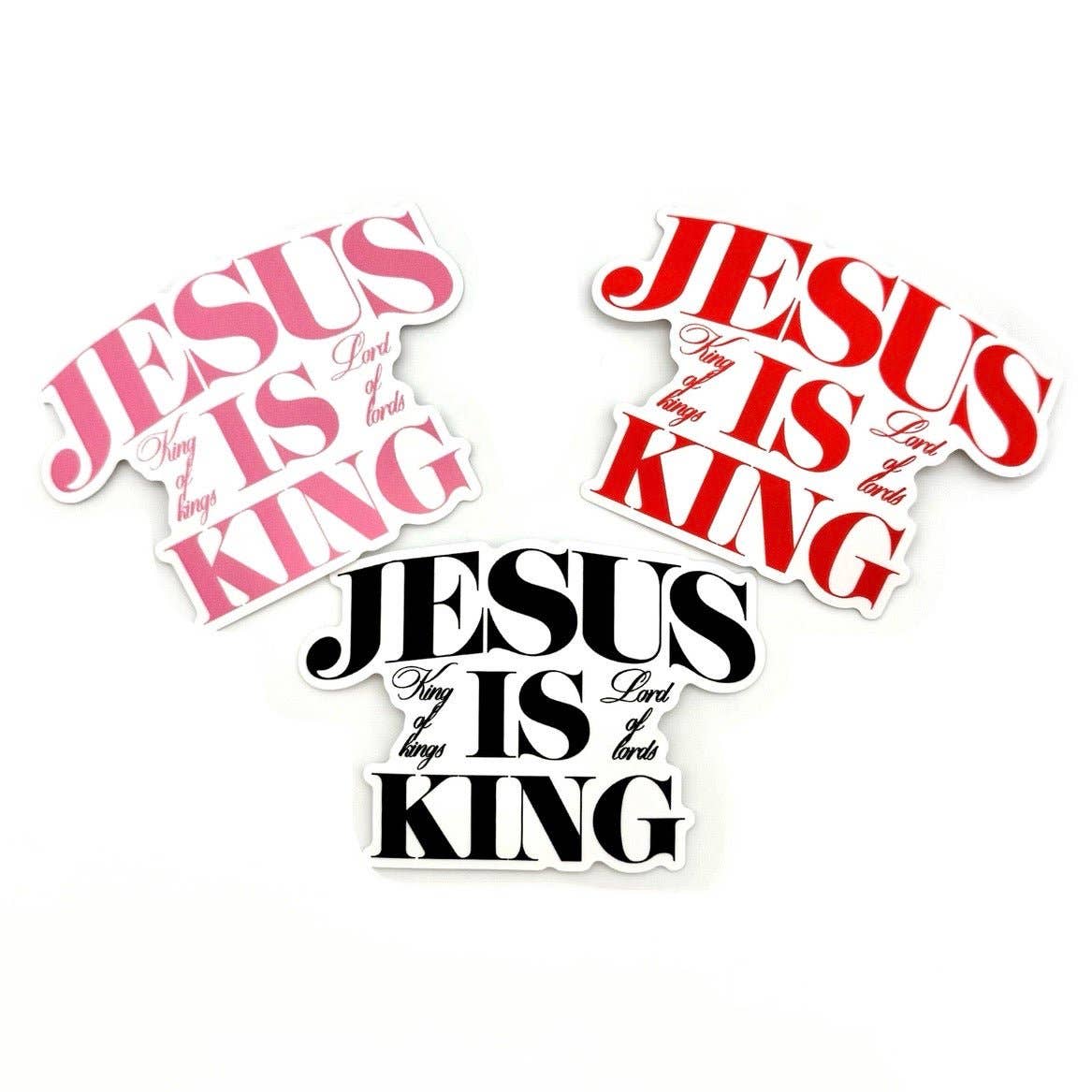 Jesus Is King Stickers Unisex T-shirt, Sweatshirt, Hoodie, Long Sleeve Tee - T-Shirt, Sweatshirt, Hoodie