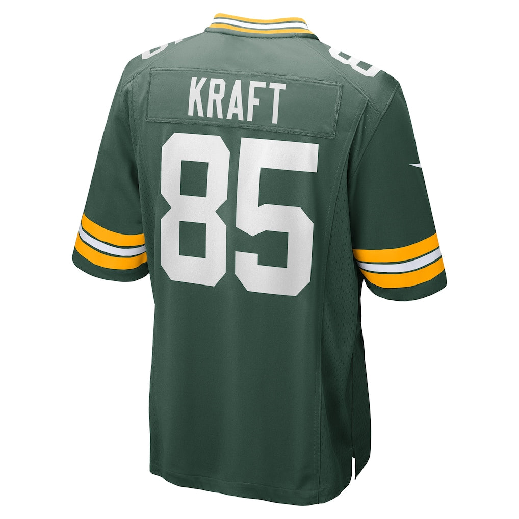 GB. Packers #85 Tucker Kraft Green Game Jersey football jersey product view 1