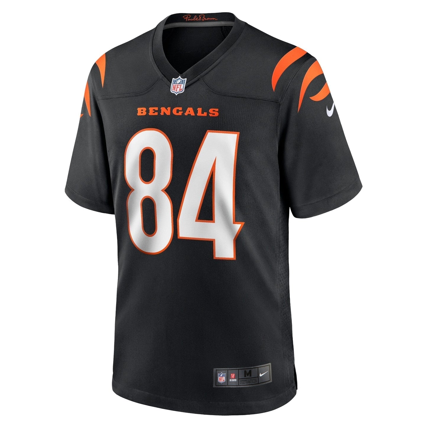Mitchell Wilcox Cincinnati Bengals Game Jersey - Black football jersey product view 2