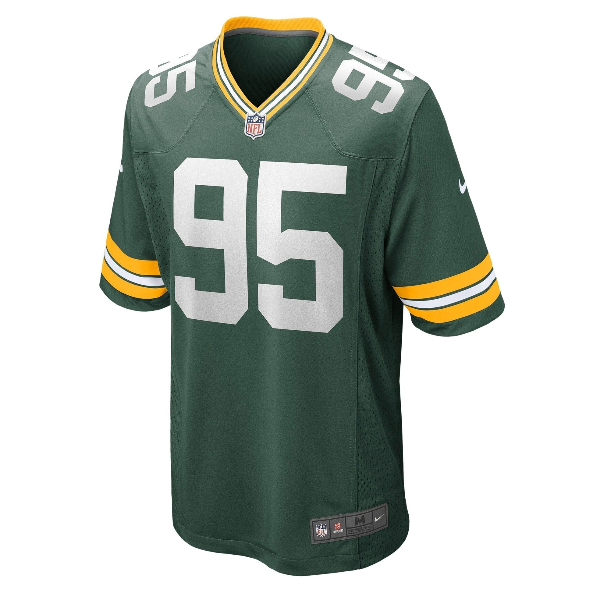 Devonte Wyatt Green Bay Packers Game Jersey - Green football jersey product view 2