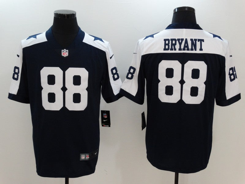 Men's Dallas Cowboys Dez Bryant #88 Navy Game Jersey1 basketball jersey product view 1