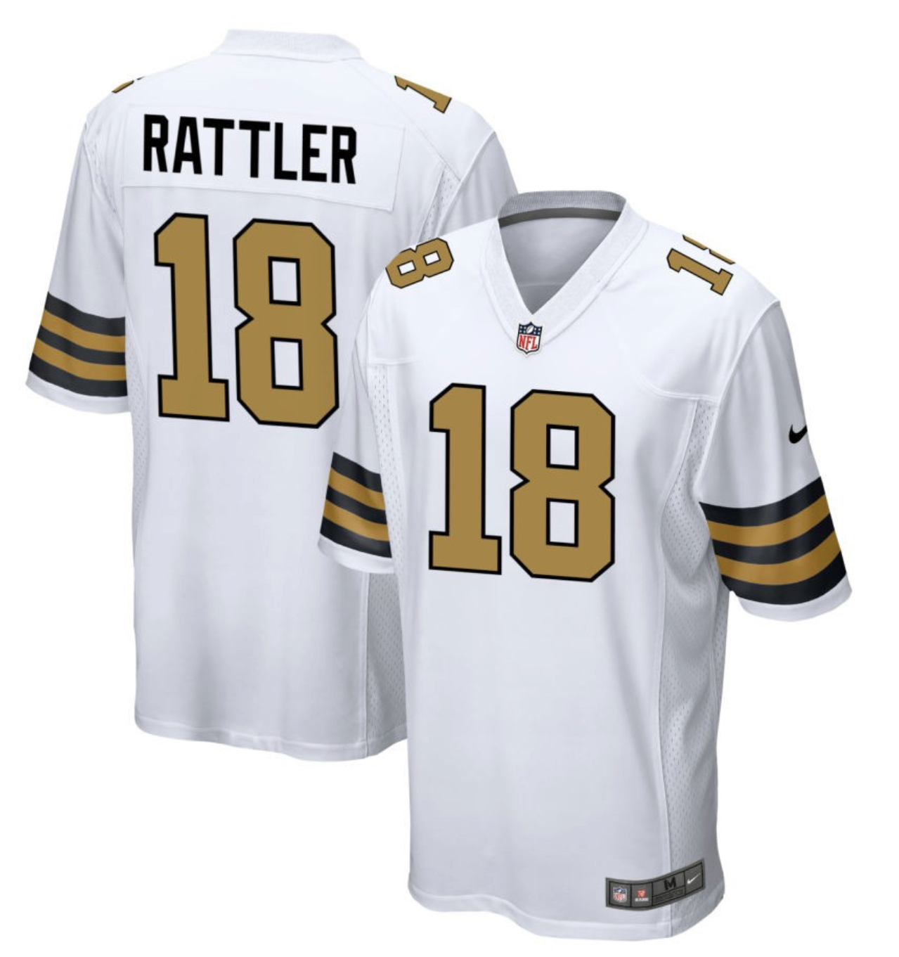 Spencer Rattler New Orleans Saints Jersey football jersey product view 1