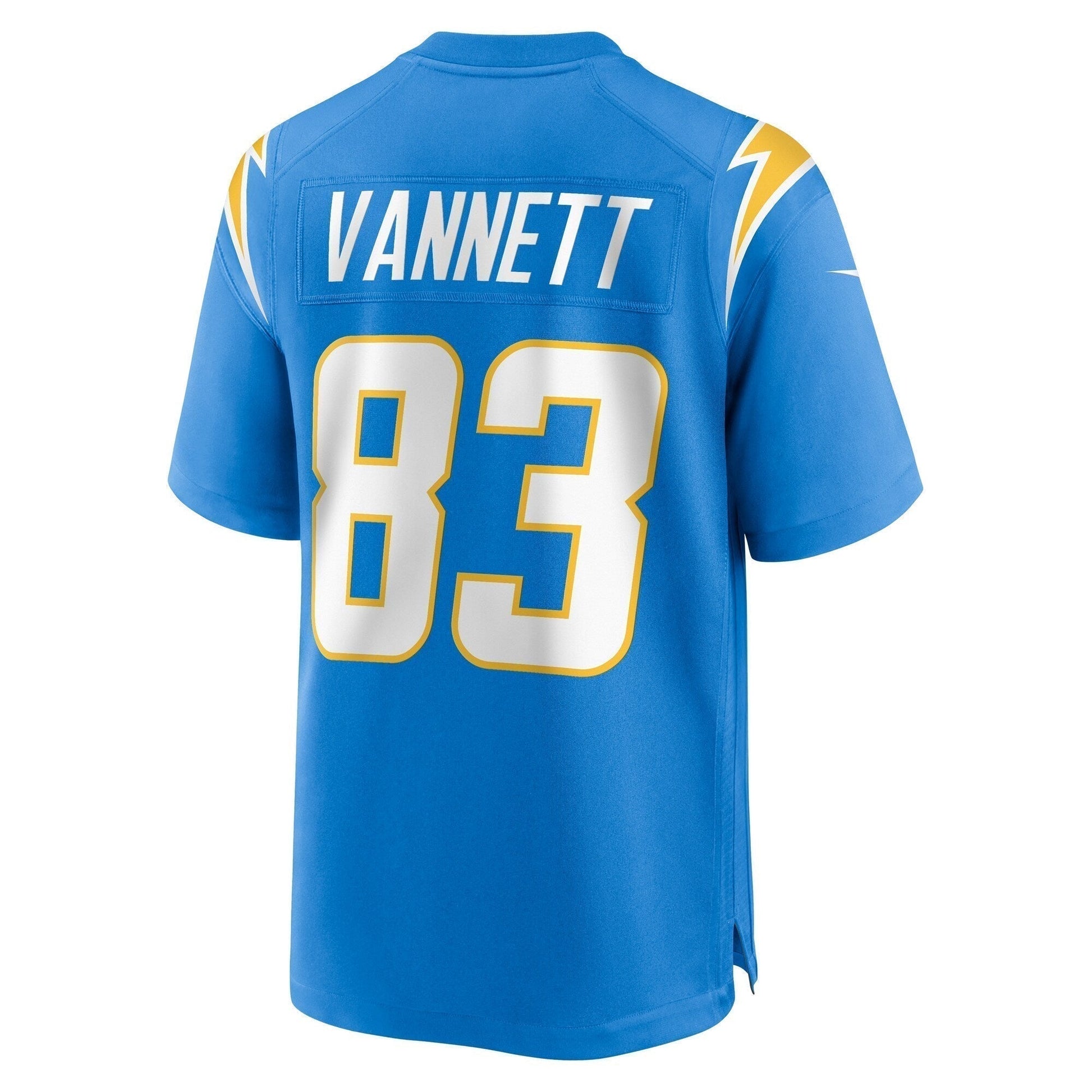 Nick Vannett Los Angeles Chargers Team Game Jersey - Powder Blue football jersey product view 3