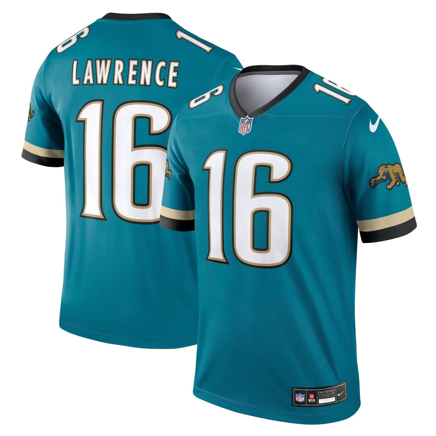 Trevor Lawrence Jacksonville Jaguars Prowler Throwback Legend Jersey - Teal football jersey product view 1