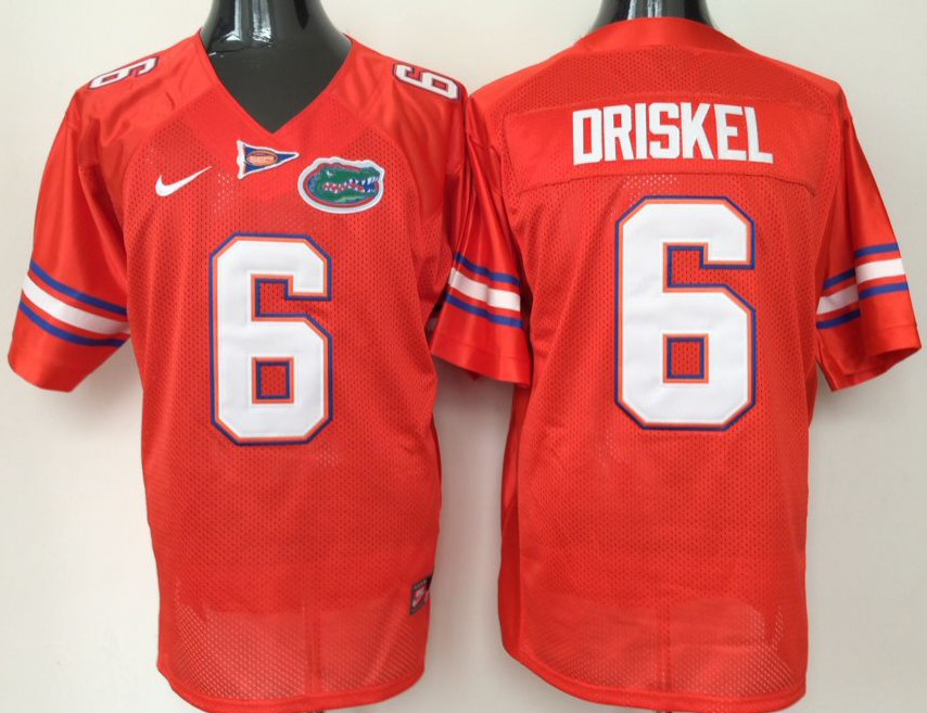 Men's Florida Gators Jeff Driskel #6 Orange Player Game Jersey sports jersey product view 1