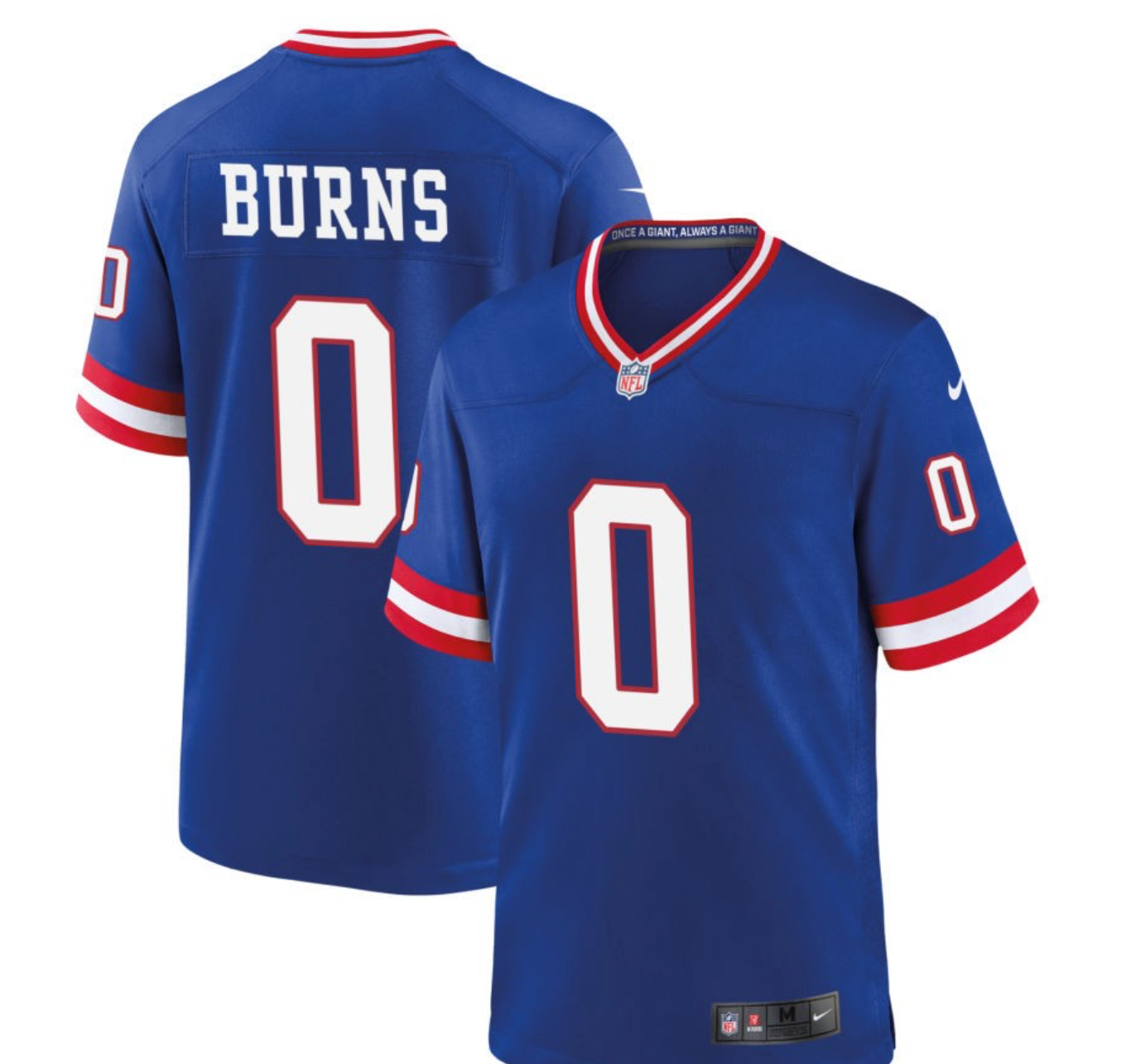 Brian Burns New York Giants Jersey football jersey product view 1