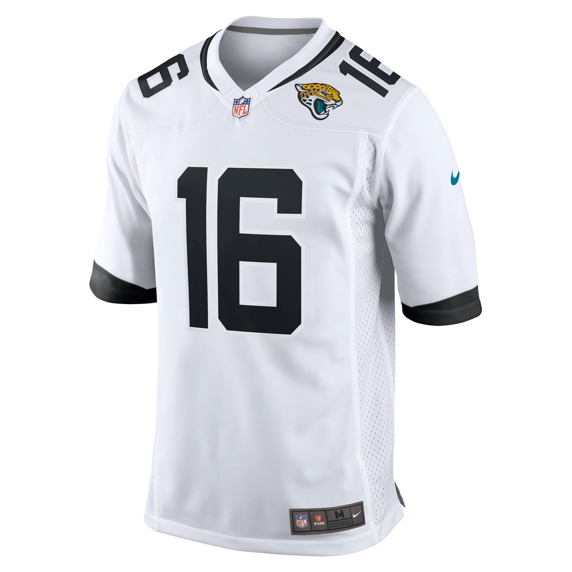 Trevor Lawrence Jacksonville Jaguars White Game Jersey - White football jersey product view 2