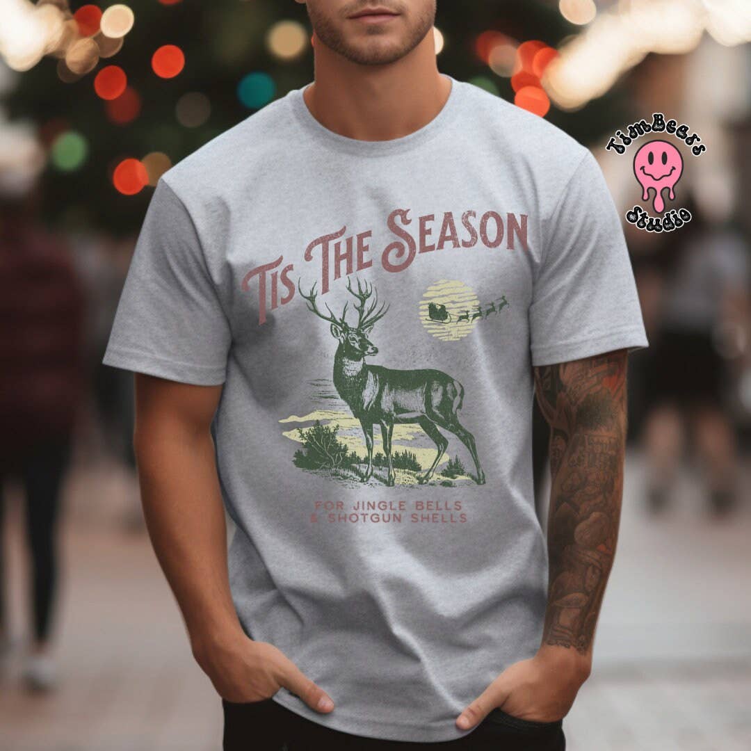 Deer Hunting Christmas T-Shirt - 'tis the Season Unisex T-shirt, Sweatshirt, Hoodie, Long Sleeve Tee - T-Shirt, Sweatshirt, Hoodie