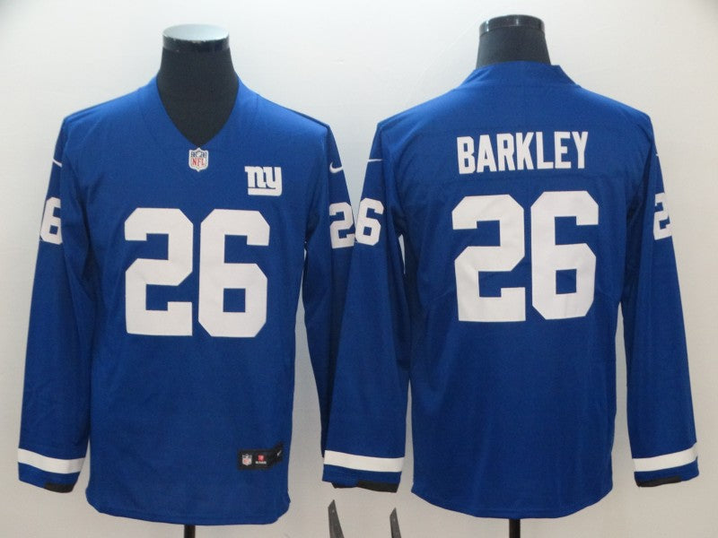 Men's New York Giants Saquon Barkley #26 Blue Game Player Jersey1 football jersey product view 1