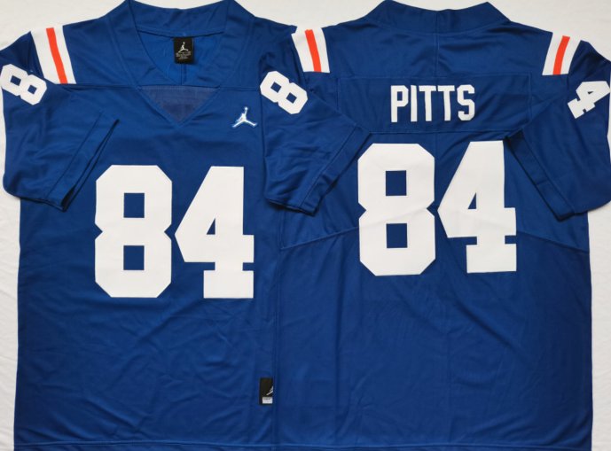 Men's Florida Gators Kyle Pitts Royal Replica Jersey sports jersey product view 1