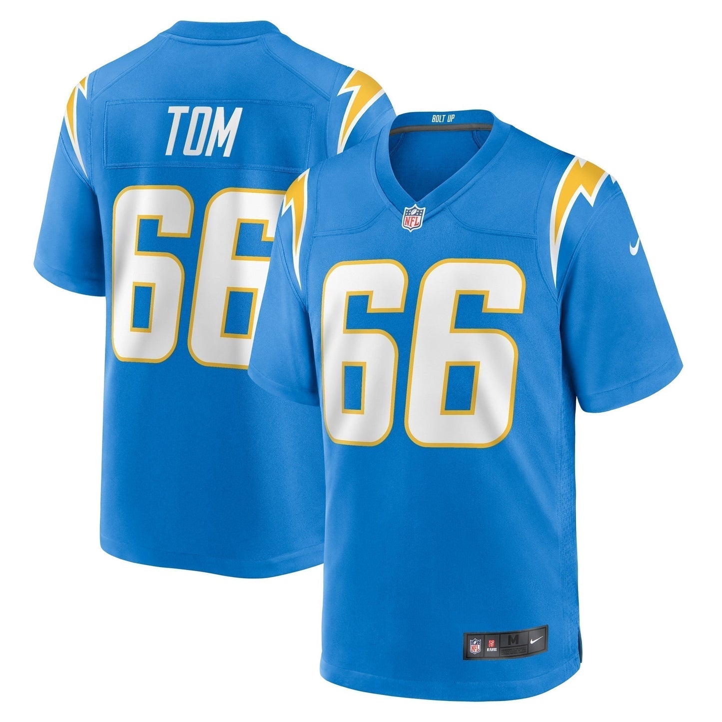 Cameron Tom Los Angeles Chargers Game Jersey - Powder Blue football jersey product view 1