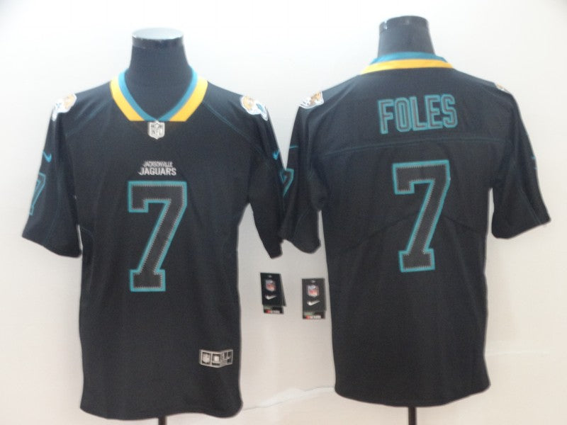 Men's Jacksonville Jaguars #7 Nick Foles Black Player Game Jersey1 football jersey product view 1