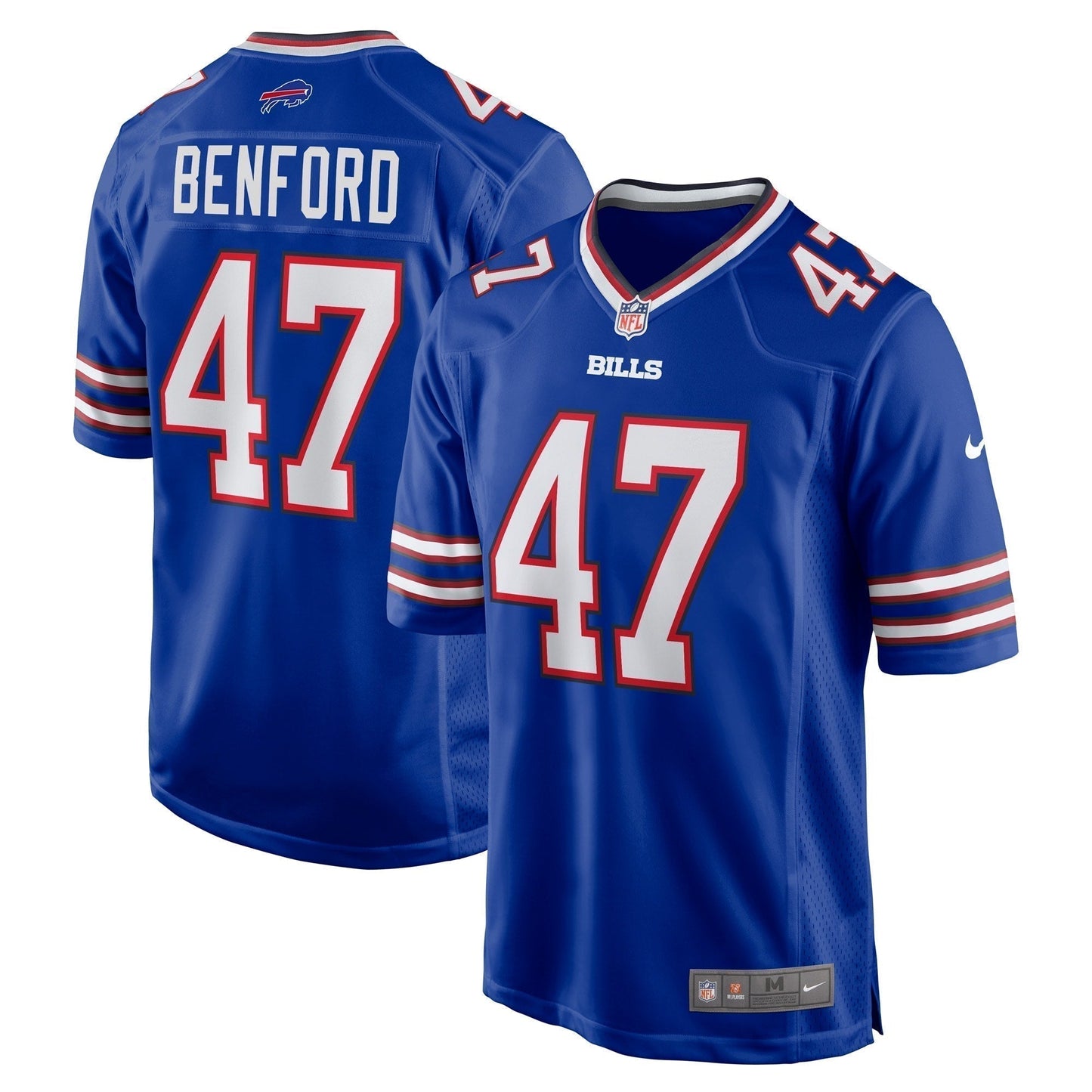 Christian Benford Buffalo Bills Game Jersey - Royal football jersey product view 1