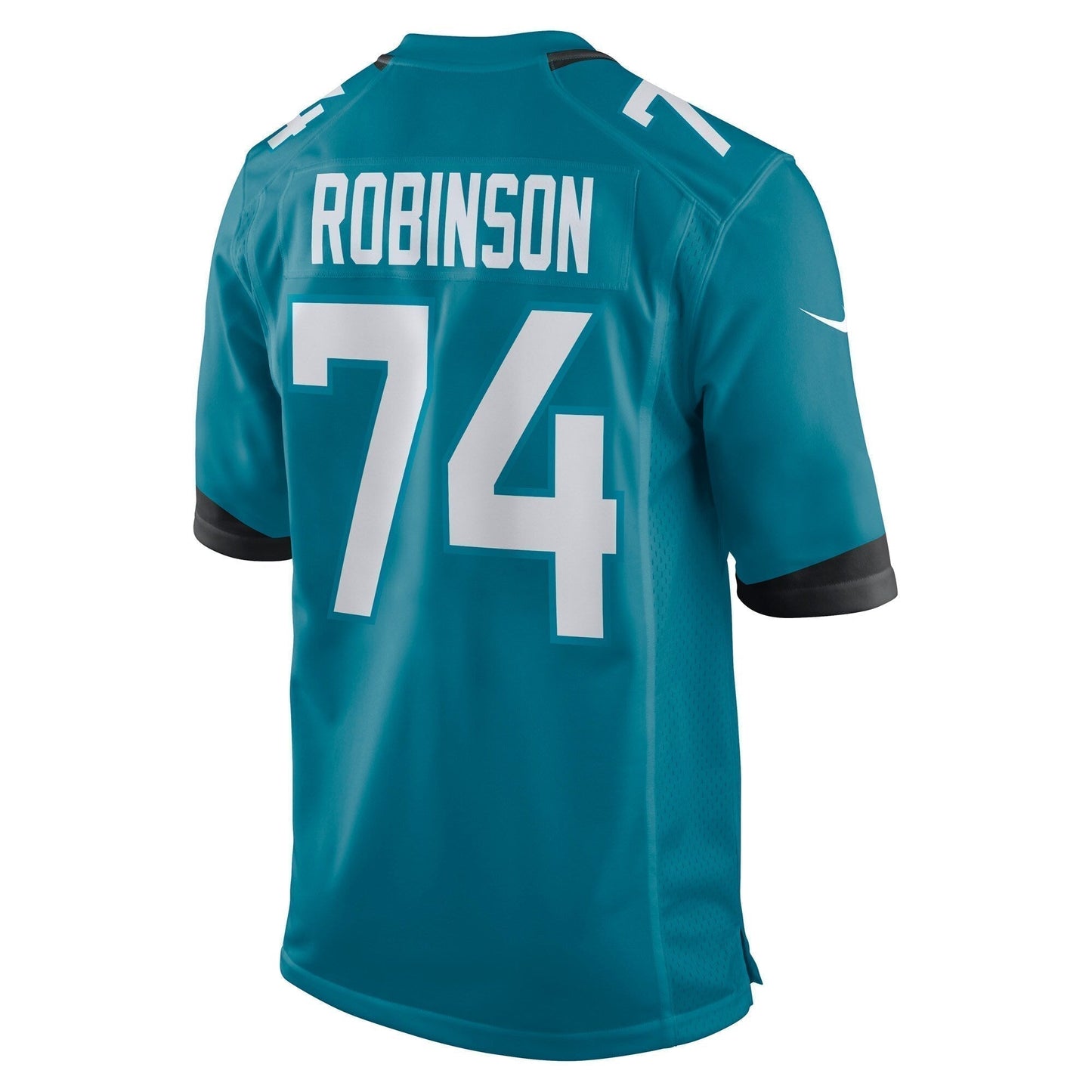 Cam Robinson Jacksonville Jaguars Game Jersey - Teal football jersey product view 3